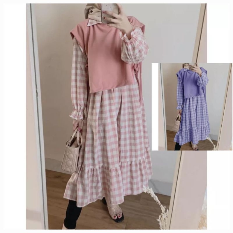 T181 TUNIK FAUNA WANITA MUSLIMAH KEKINIAN VIRAL ORIGINAL REAL PICT GOOD QUALITY MEWAH TERMURAH TERLA