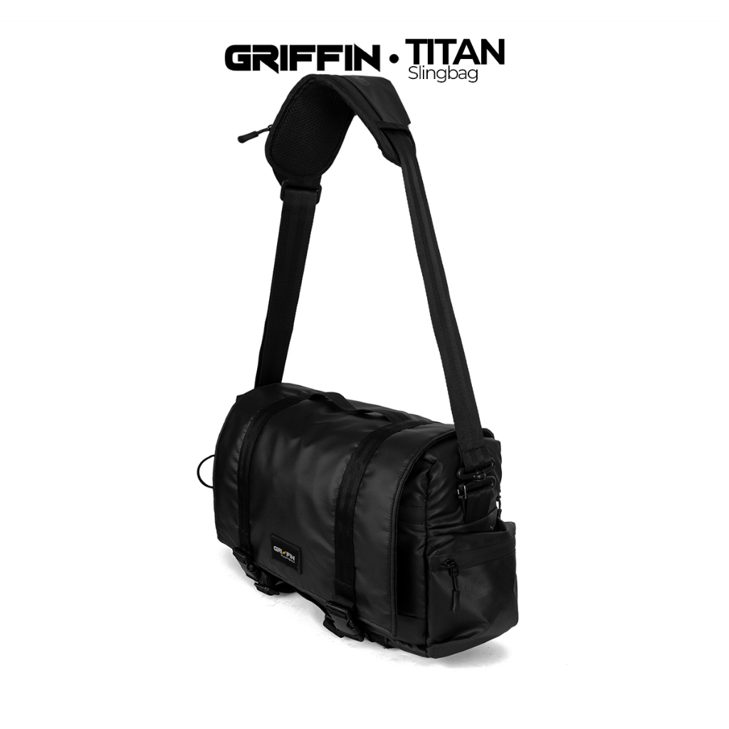 Tas Selempang Pria Kamera dan Laptop Waterproof Hitam Keren dan Elegan Titan by Griffin