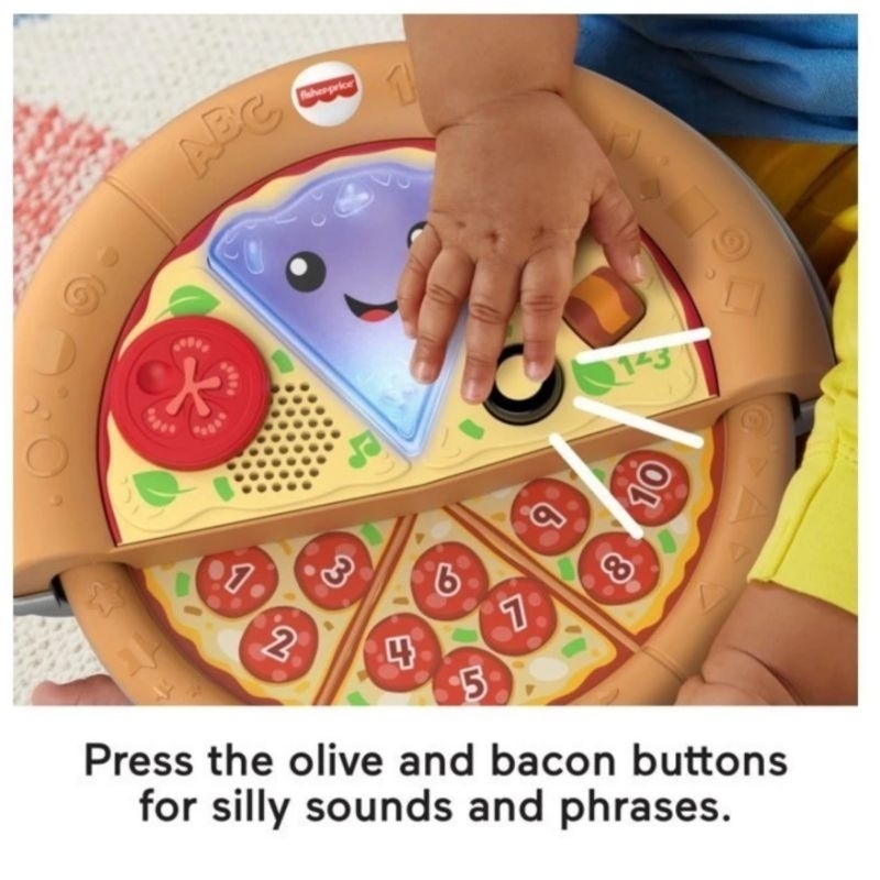 Fisher Price Laugh &amp; Learn Slice Of Learning Pizza Original Mattel / Mainan Edukasi Anak Pizza Musik