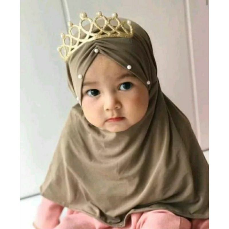HIJAB ANAK MAHKOTA JILBAB ANAK CROWN PRINCESS