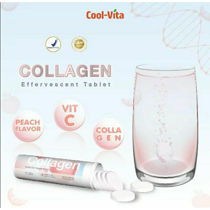 READY! COOLVITA BEAUTY COLLAGEN HEALTHY SKIN RASA PEACH | COLLAGEN DRINK