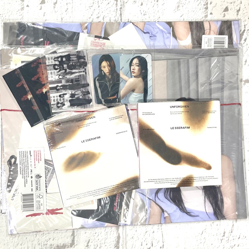 [BACA DESC] LE SSERAFIM Unforgiven 1st Studio Album Sealed Benefit Ktown Compact Version Weverse Ver