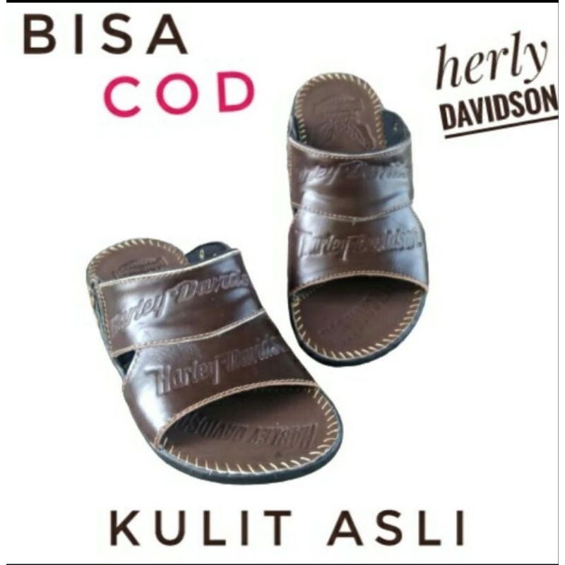 sandal kulit/sandal slide/sandal pria/sandal santai kasual/sandal termurah /sandal terlaris /COD