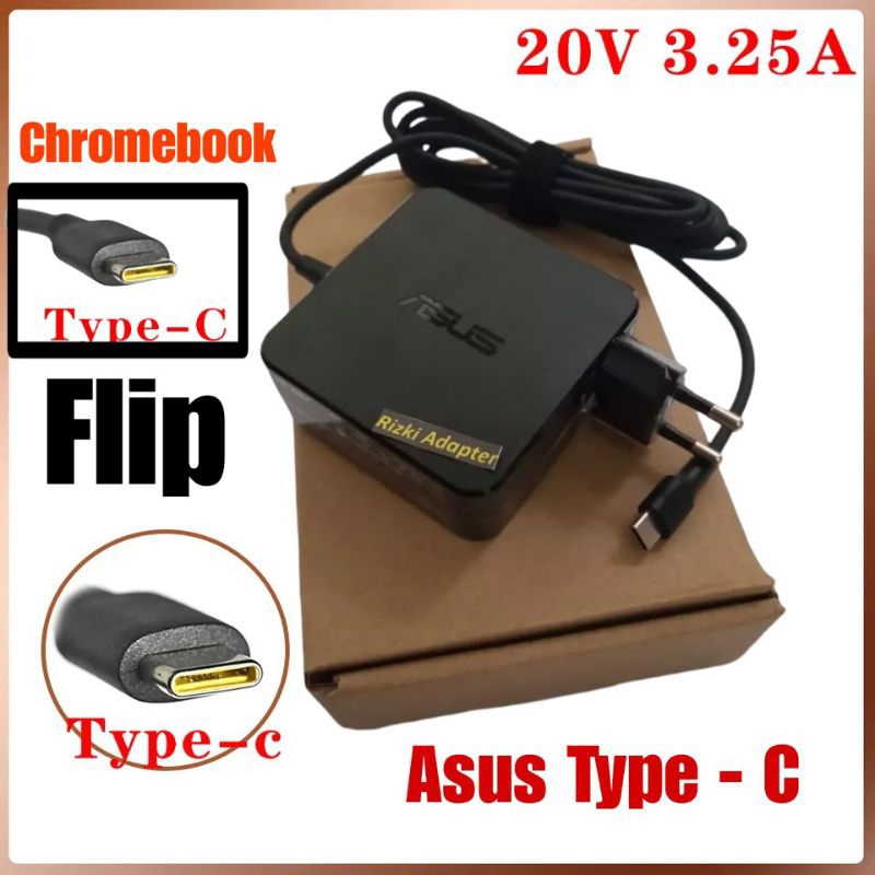 Adapter Charger Asus Chromebook Flip C434TA C434T C434 C433TA C433T C433 C436FA C436F C436 C214MA C214M C214 Laptop