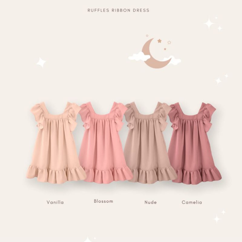 BELL&amp;BO CHIARA - DRESS PITA RUFFLE ANAK PEREMPUAN (1-4 YEARS)