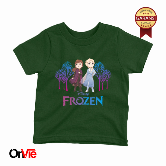 KAOS ANAK FROZEN ELSA Umur 1-12th Cotton Combed 30s