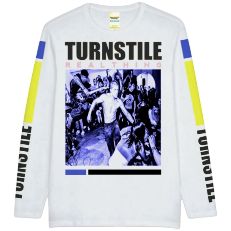TSHIRT MUSIC KAOS BAND TURNSTILE - REALTHING LONG SLEEVE