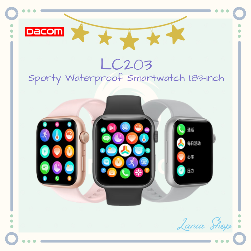 DACOM Smart Watch LC203 - Sporty Waterproof Smartwatch 1.83-inch