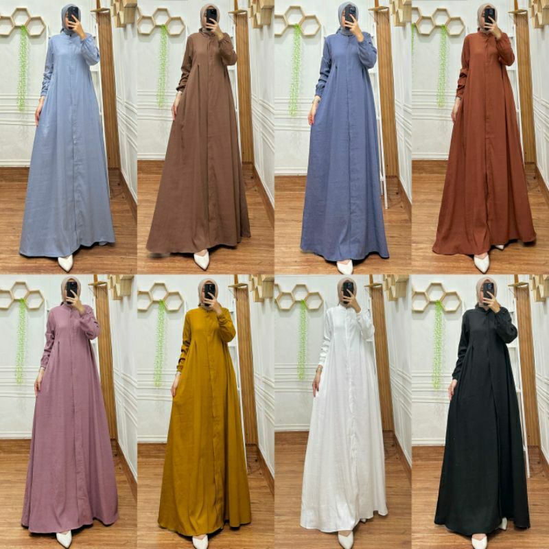 AQILLA DRES GAMIS BAHAN ROSALIA IMPOR GAMIS POLOS GAMIS BUSUI GAMIS SERAGAM