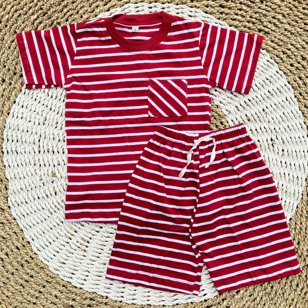 Setelan kaos oblong bayi baju celana bayi one set kekinian ASYAM BABY