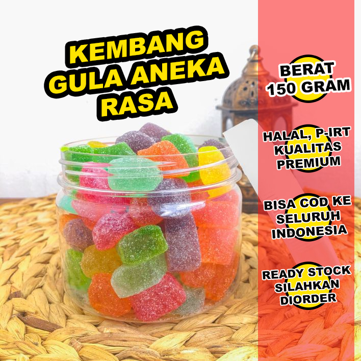 

150 GRAM KEMBANG GULA JADUL ANEKA RASA