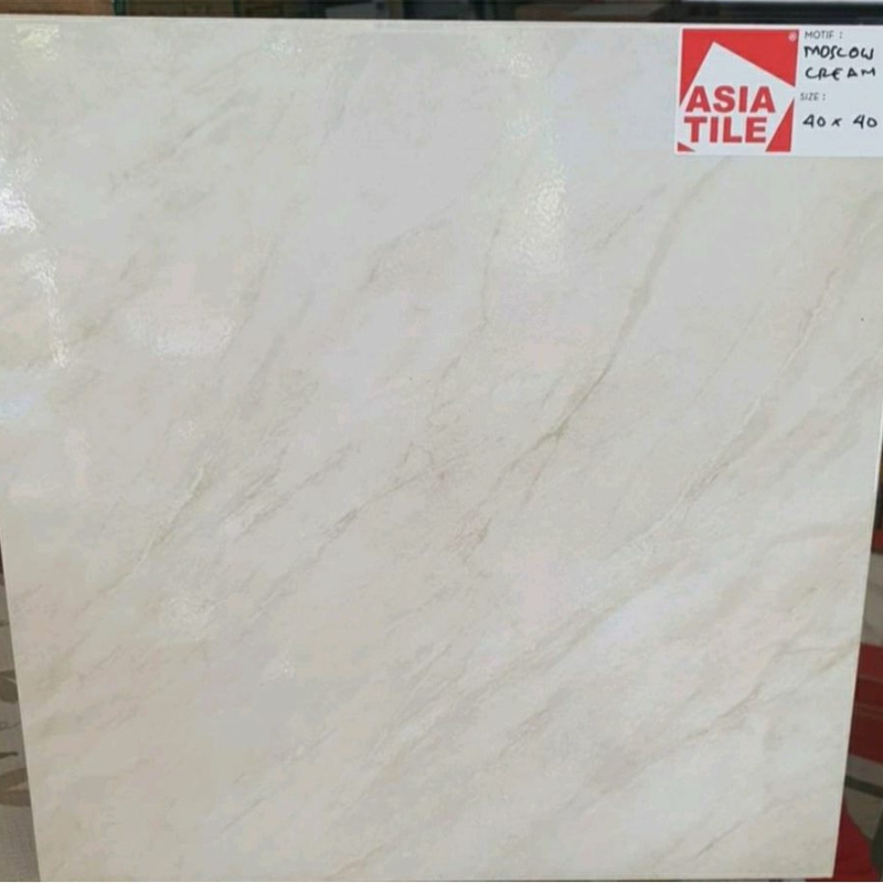Keramik 40x40 Glossy 3 Motif Marmer Moscow Cream/Grey,  Zurich Grey dan Zigma Cream/Grey Kw3