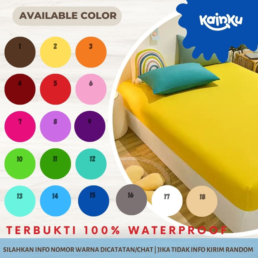 Sprei Waterproof MOTIF KLASIK KUALITAS NO 1 SHOPEE 180x200 KING 160X200 QUEEN 120X200 SINGLE anti air anti ompol anti bocor