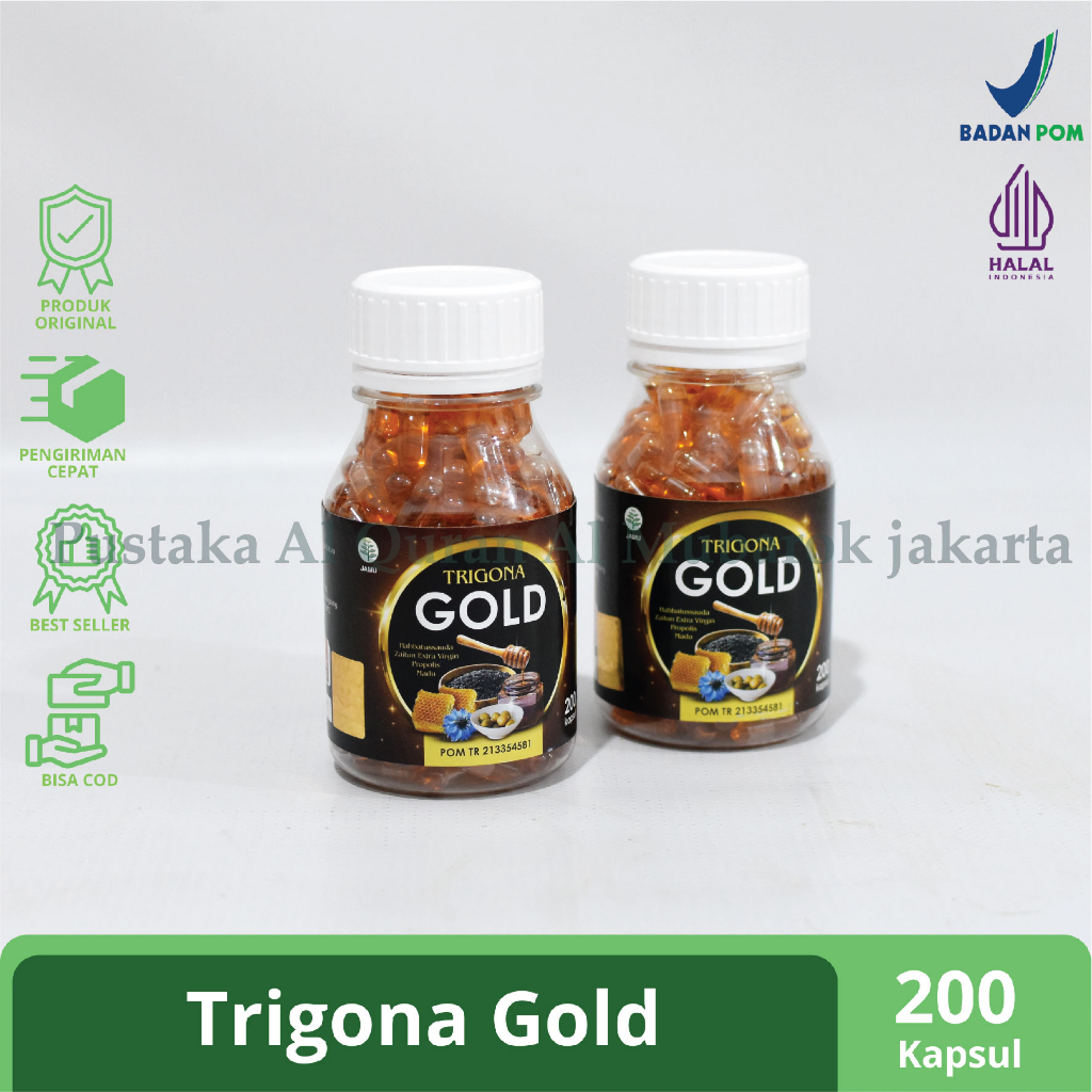 Habatussauda Minyak Habbatussauda Oil Trigona Gold Extra Madu Zaitun Propolis 200 Kapsul Habatusauda