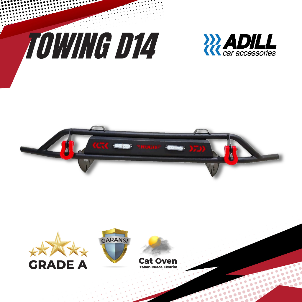 Towing Bar Depan D14 Fortuner Pajero, Innova, Avanza, Xenia, Rush, Terios