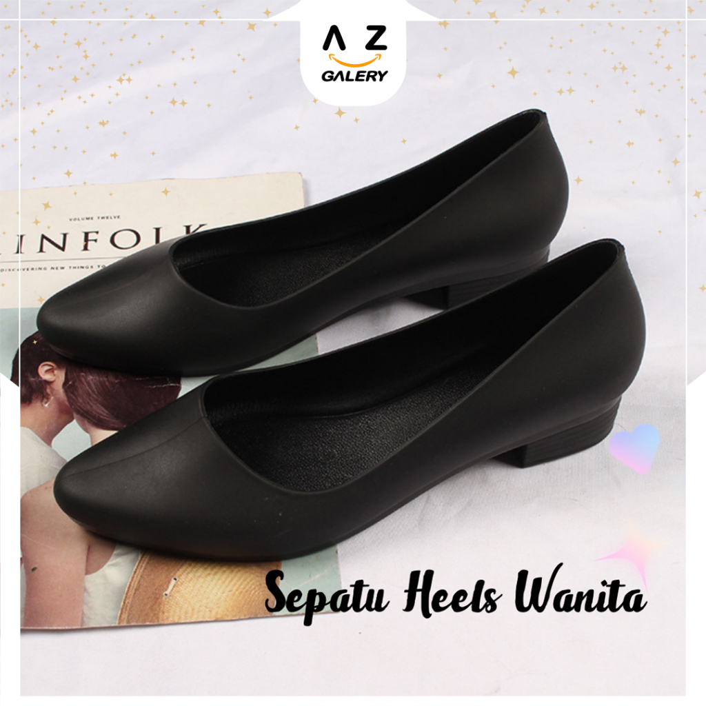 Sepatu Heels Pantofel Wanita Hak Tahu Formal Casual Shoes Import Kekinian Azgalery SPT-72