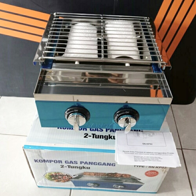 Kompor Panggangan Sosis BBQ Sanex 2 Tungku