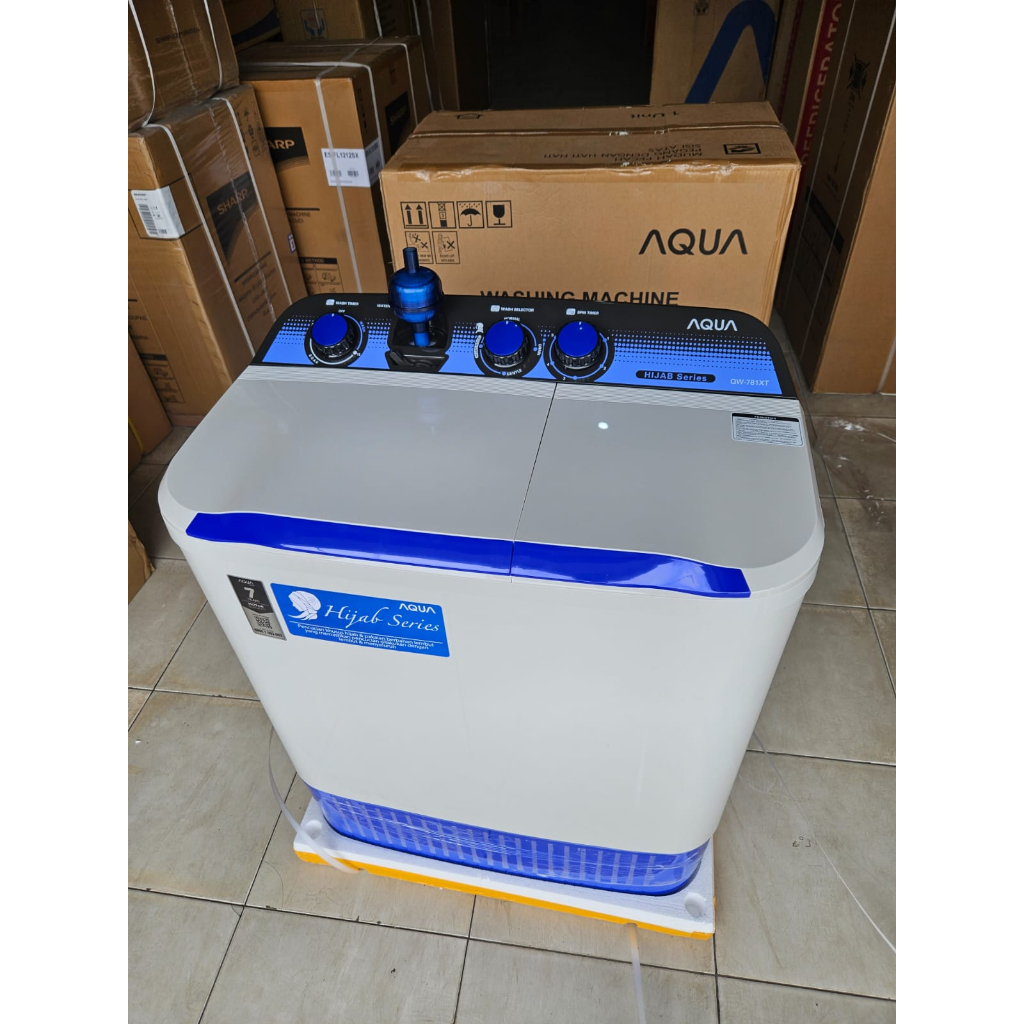 MESIN CUCI AQUA JAPAN QW-781XT UKURAN 7 KG