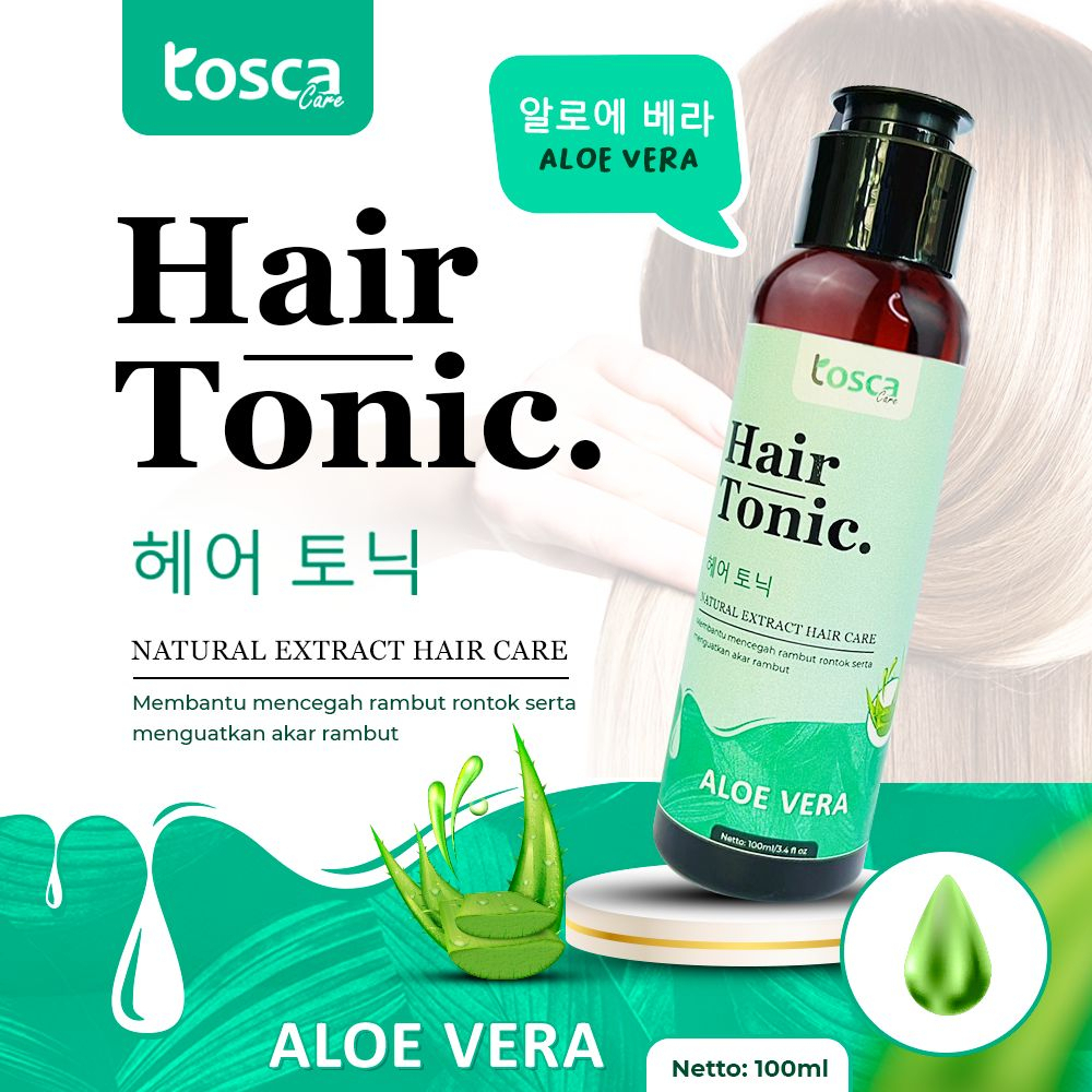 TOSCA HAIR TONIC HERBAL VITAMIN RAMBUT ALAMI / PENYEGAR KULIT KEPALA