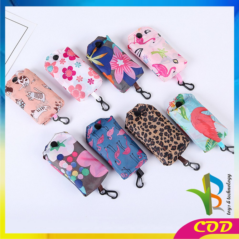 RB-T47 Tas Belanja Lipat Karakter Shopping Bag Reusable Bag Serbaguna / Kantong Belanja Ramah Lingkungan Souvenir Tas Lipat