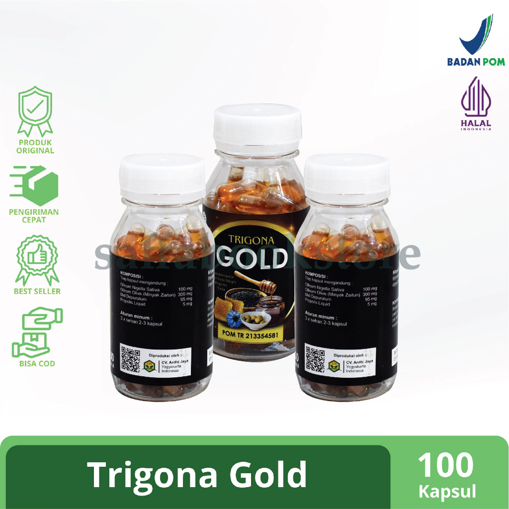 Habbatussauda Trigona Gold Habbatusauda Habatusauda Habatussauda Oil Isi 100 Kaps Minyak Propolis Ha