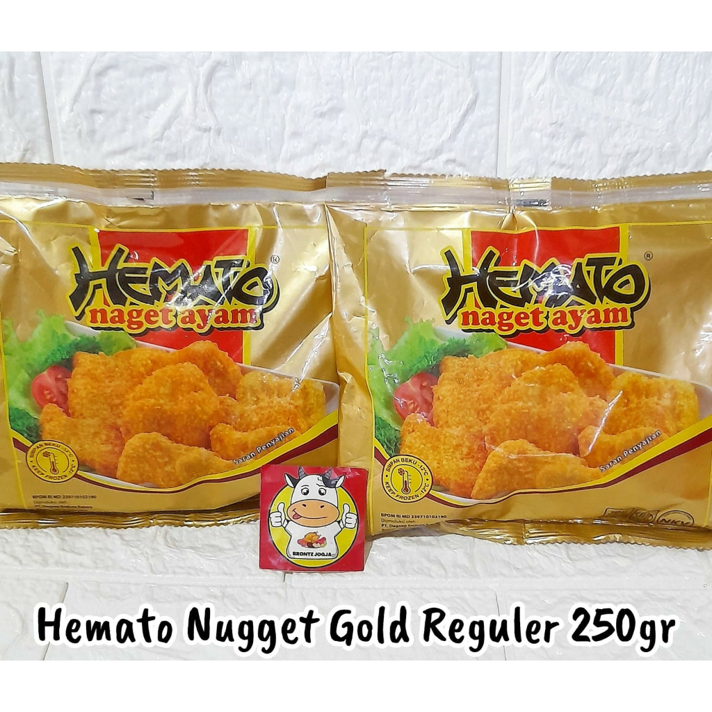 

HEMATO NUGGET AYAM REGULER GOLD 250GR - FROZEN FOOD - BRONTZ JOGJA