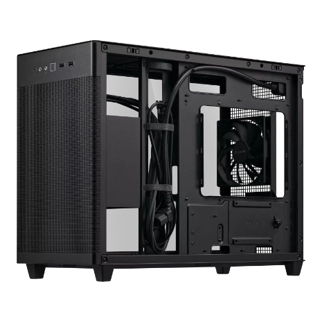 CASING ASUS PRIME AP201 TEMPERED GLASS BLACK - MicroATX Case