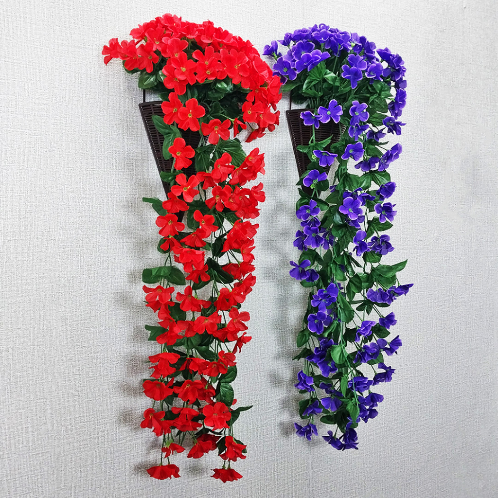Tanaman Bunga Hias Rambat Artificial Flowers Dekorasi Dinding Rumah Murah Import Bunga Hias PBP94