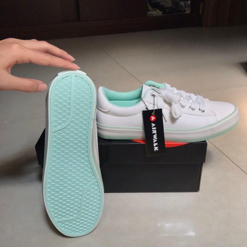 [BARU ORIGINAL BNIB] Airwalk Rayne Sage White Women Shoes No 38 | Sneakers Putih | Sneakers Wanita C