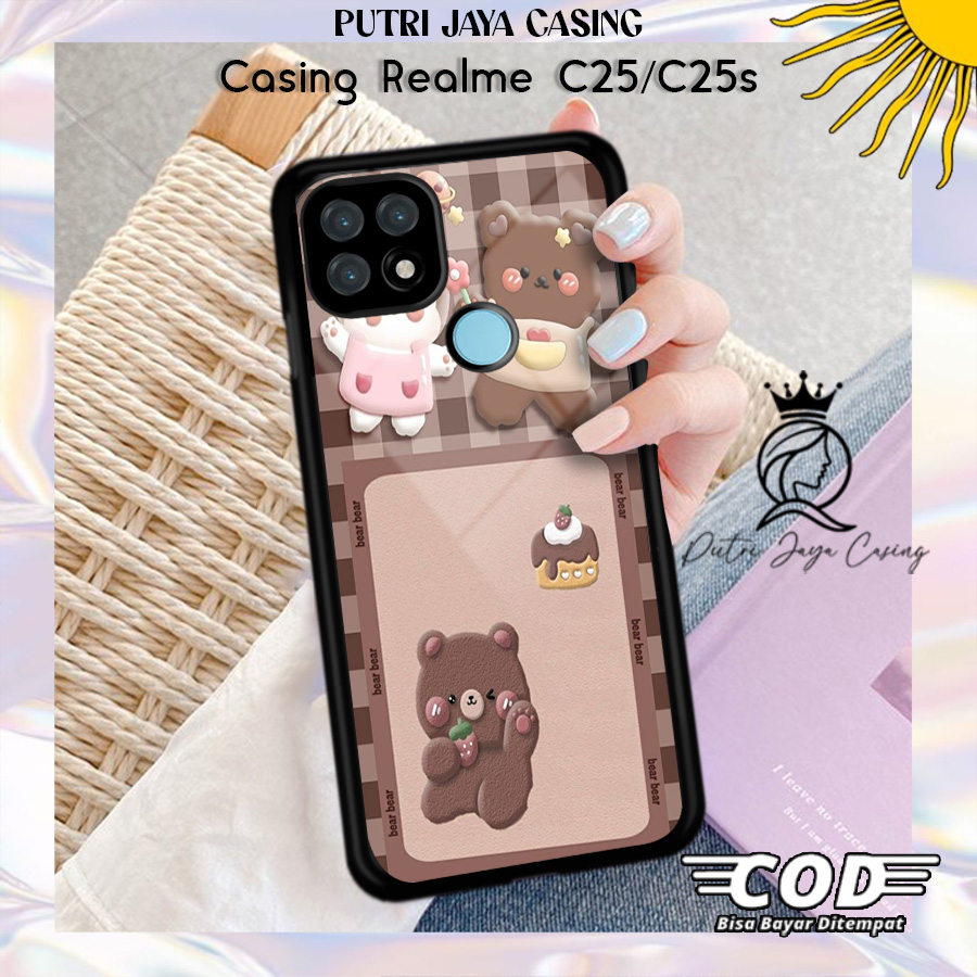 Case Hp Realme C25 C25s Casing Realme C25 C25s Motif ANIMEBEAR Casing Terbaru Case Karakter Lucu Ker