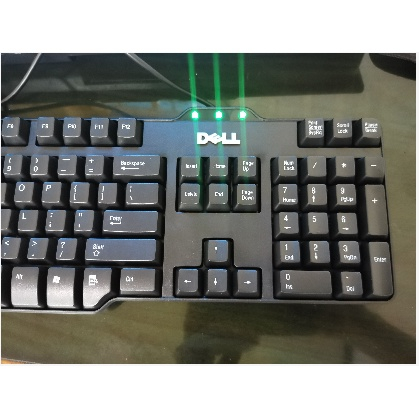 DELL 8115 original Keyboard mechanical gaming usb kable-Hitam/Keyboard kable usb/ keyboard Dell mechanical Warna Hitam