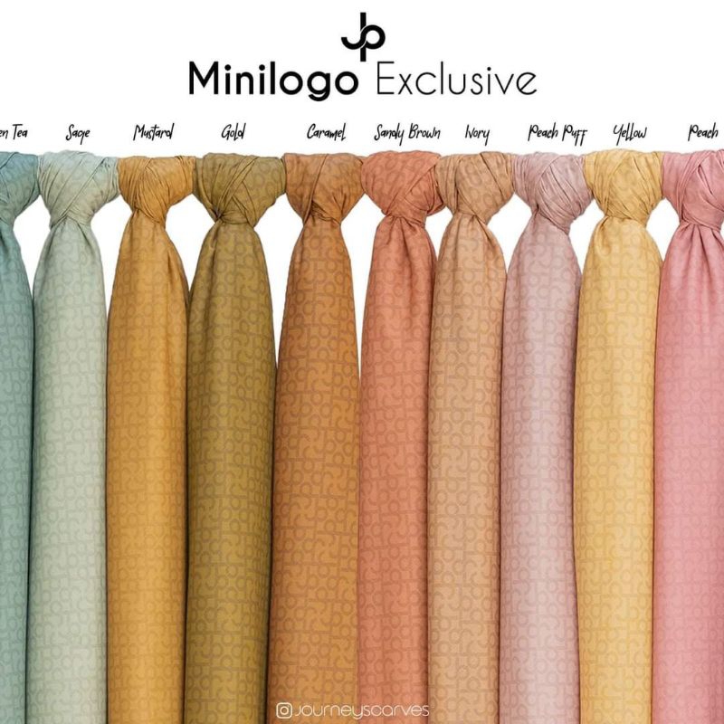 Journey Scarves Hijab Segi Empat Voal - Mini Logo Series