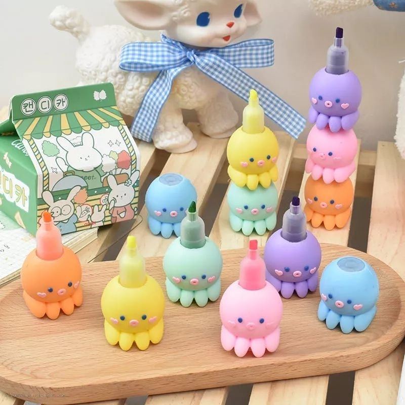 

STABILO/HIGHLIGHTER MOTIF OCTOPUS ISI 6 WARNA