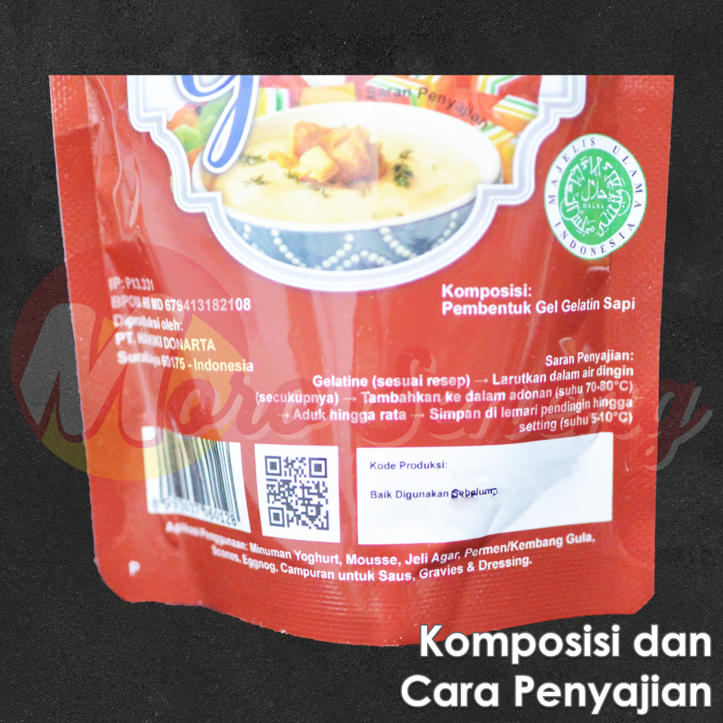 Gelatin Halal Hakiki Bubuk Gelatine Powder