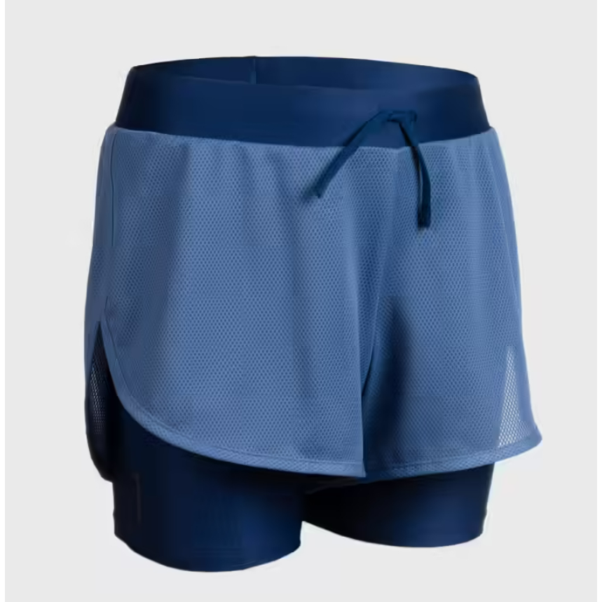 KIPRUN AT 500 Celana Pendek 2-in-1 Olahraga Lari Anak Perempuan