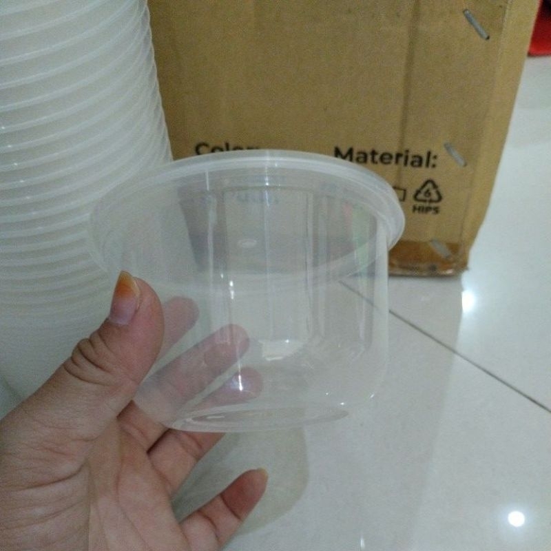 Thinwall ROUNDBOWL 300 ml victory / mangkok /wadah makan/wadah bubur/wadah makan plastik
