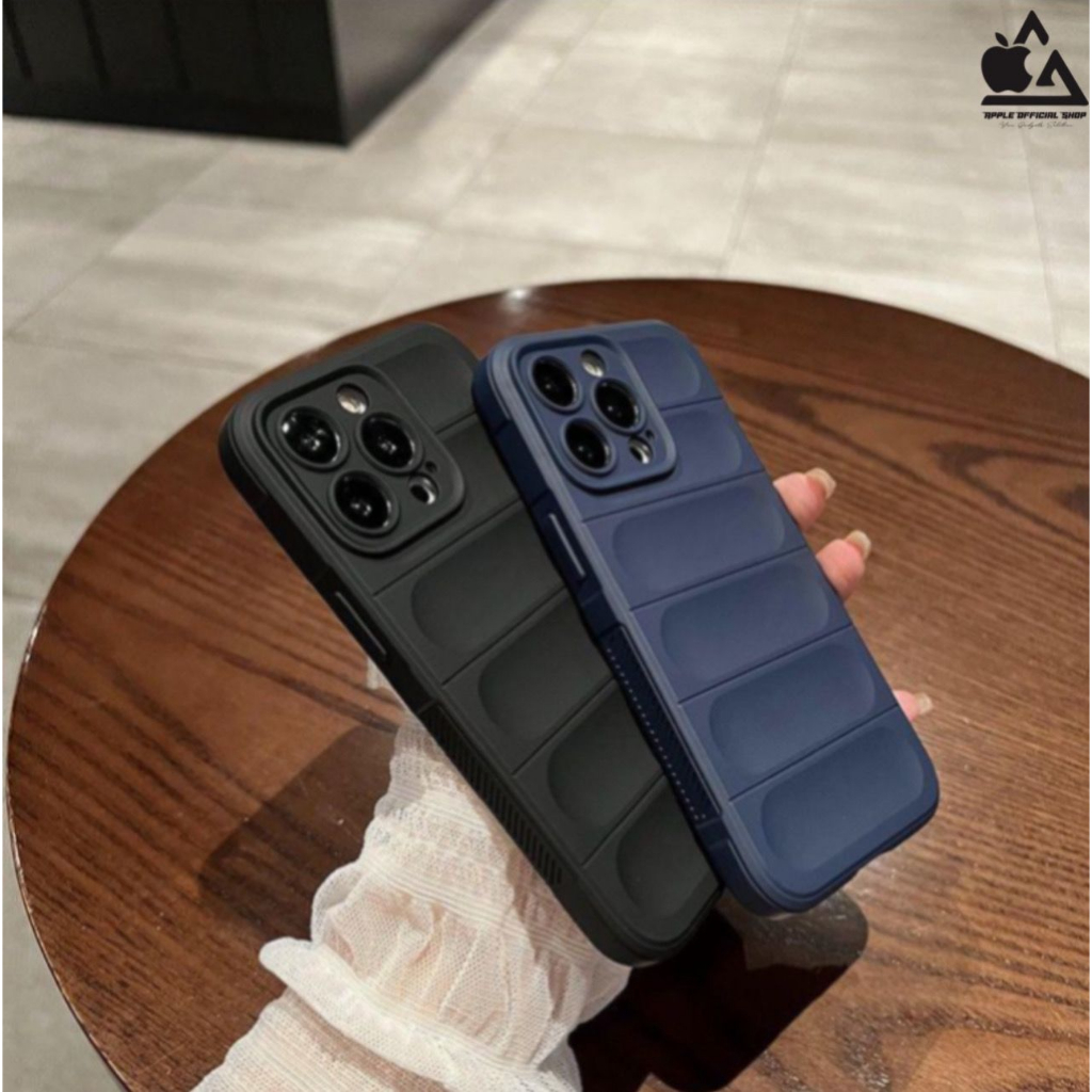 Premium Soft 3D Armor Deep Matte Finger Grip OPPO A17/ A17K Softcase Magic Shield Case Dove Doff Pillow Bantal Air Jacket Bag Bantalan Pelindung Kamera Camera Protector SILIKON SILICONE Anti Slip Shockproof