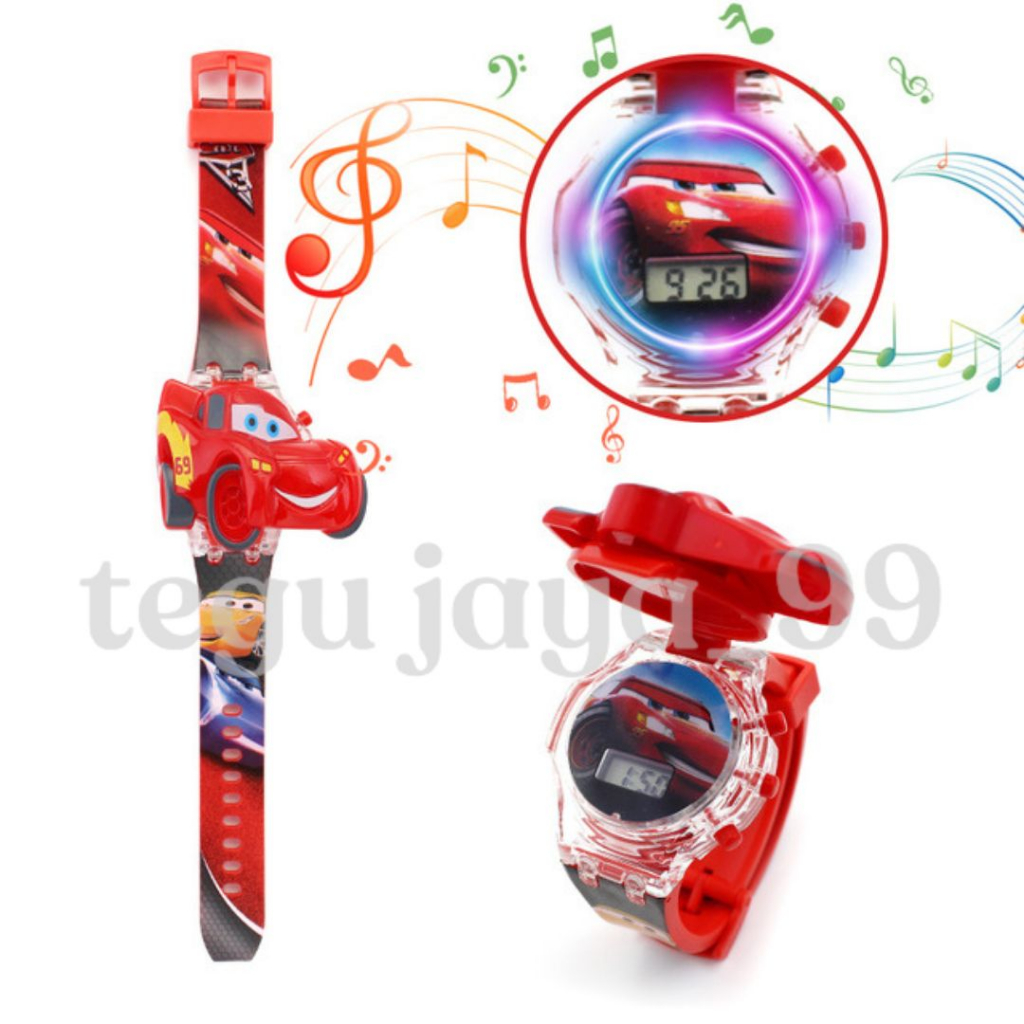 JAM TANGAN FASHION ANAK LAKI LAKI LAMPU DAN MELODY KARAKTER ULTRAMAN ZERO TE1055