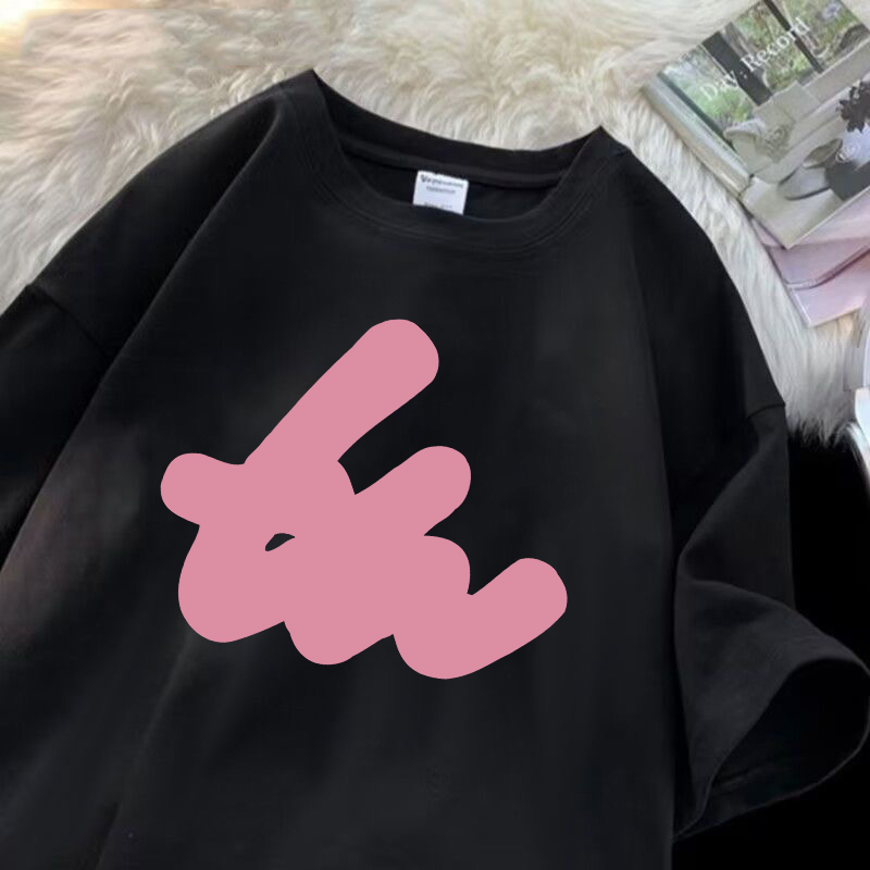 RDGF Kaos Tren Jalanan Amerika Kaos Kasual Fashion Modern Kaos hitam premium unisex/A0916