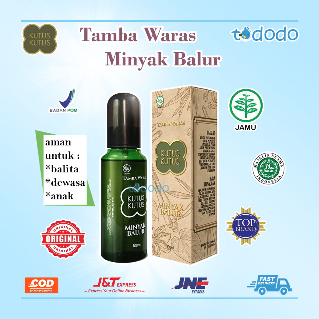 Minyak Kutus Kutus Herbal Organic - 100ml