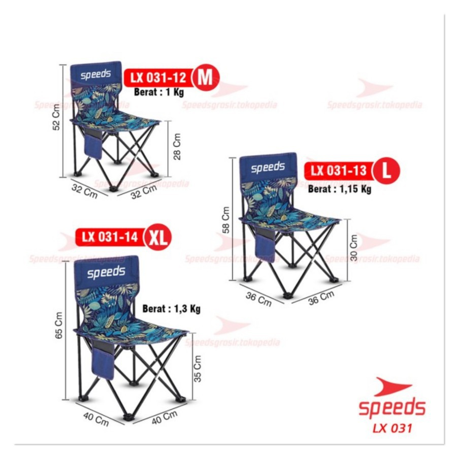 Kursi Lipat Camping Gunung Speeds 032-XL
