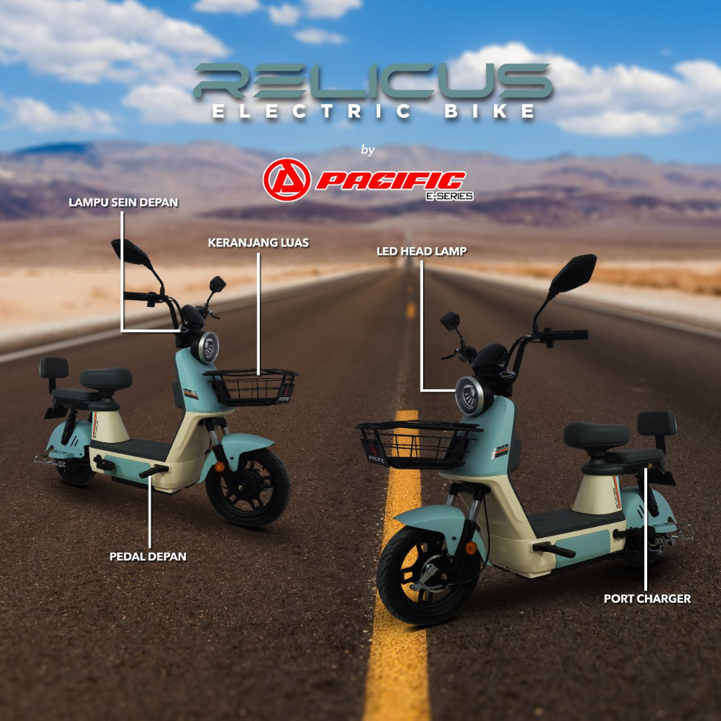 Sepeda Listrik Pacific Relicus 48V650W Electric Bike