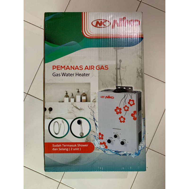 

WATER HEATER gas nikkon warna putih sakura