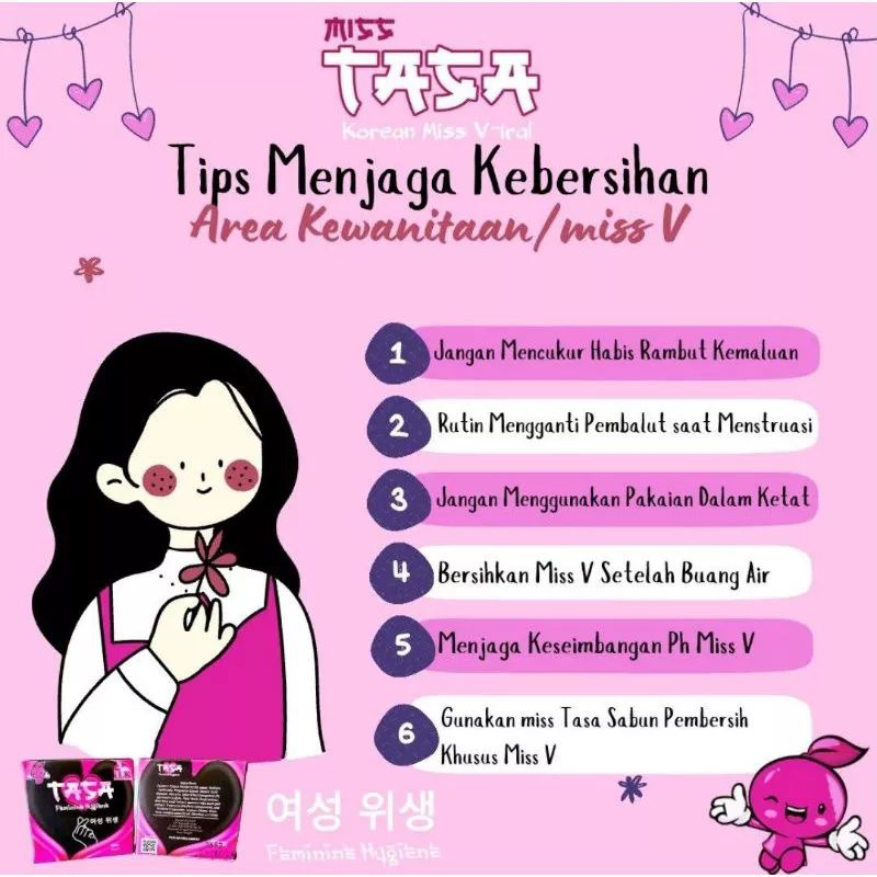 Sabun Tasa Miss Tasa Untuk V Ampuh atasi gatal bau tak sedap Rapet menggigit rasa perawan