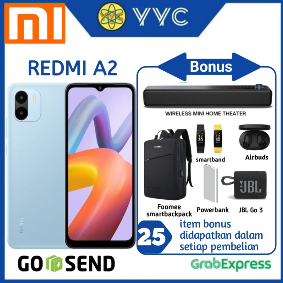 Xiaomi Redmi A2 Ram 3/32GB dan Ram 3/64GB - Garansi Resmi