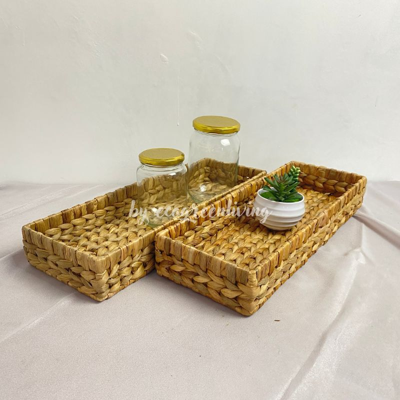 LONG TRAY NAPKIN / BAKI WATERHYACINTH TRAY NAPKIN FOR DESK / TRAY ENCENG GONDOK TATAKAN TOPLES