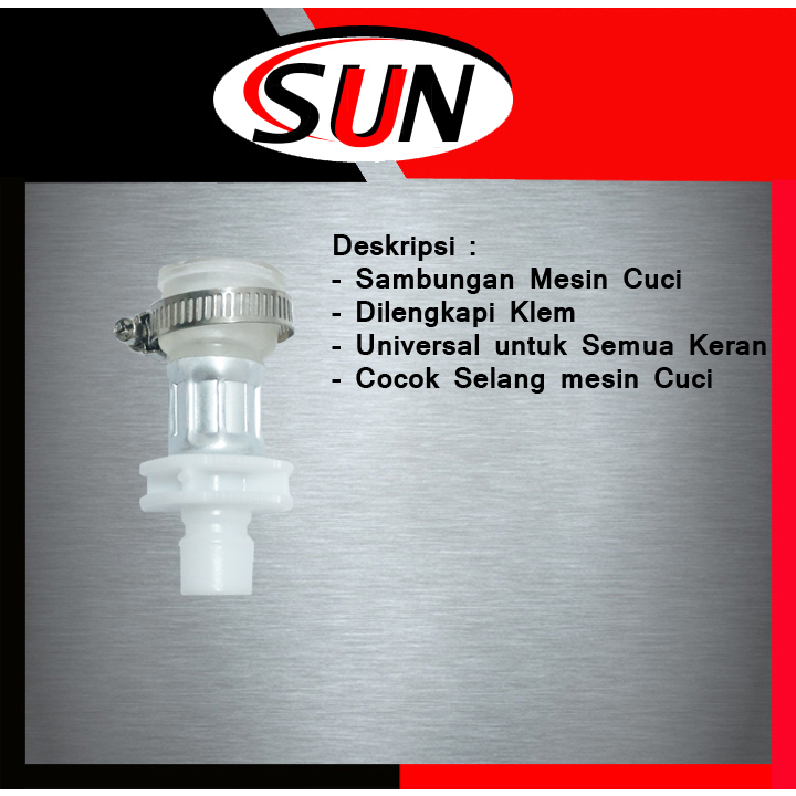 Sambungan Selang Mesin Cuci Universal Adaptor Kepala Kran Inlet