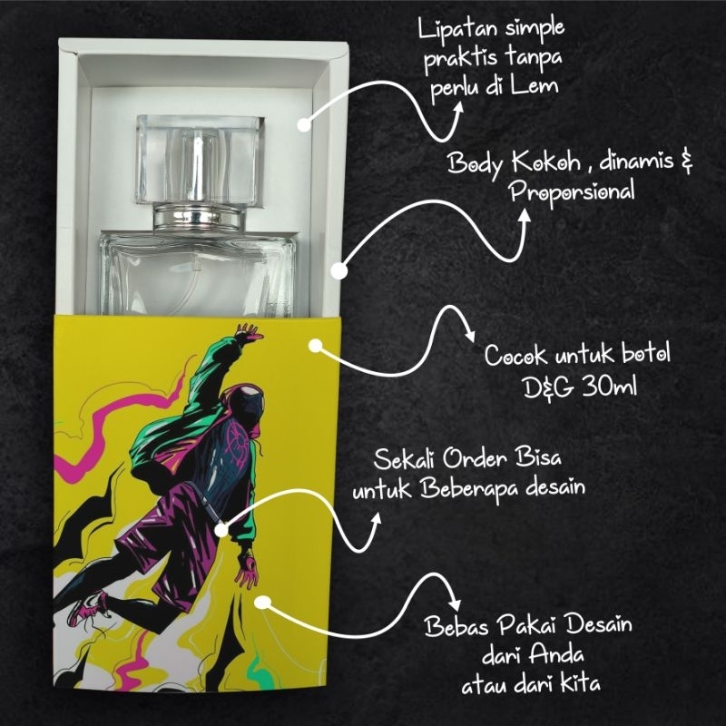 SLIDING BOX PARFUM CUSTOM printing ukuran Medium