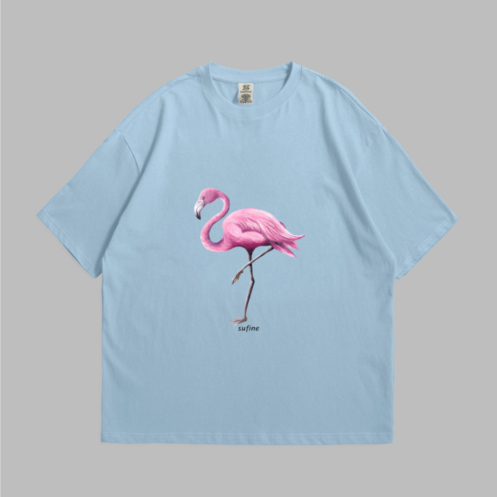 Sufine Cotton Oversized Tshirt Flamingo 07 - Kaos Oversized