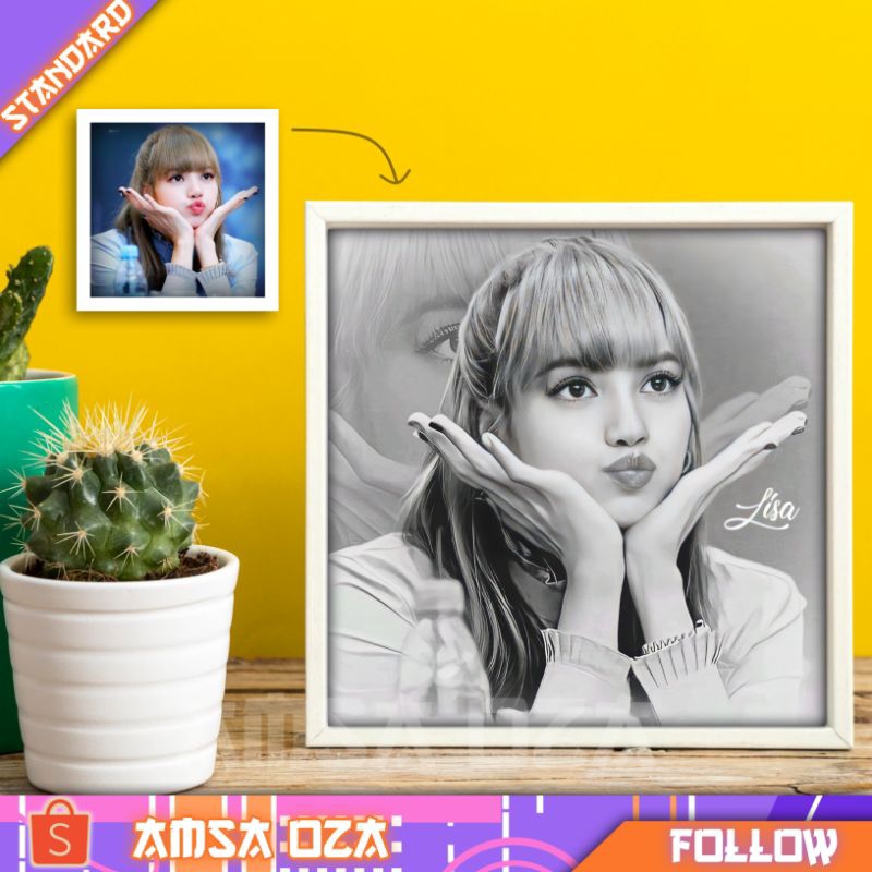 ILLUSTRASI MURAH BANGET/ lukisan wajah murah/digital sketch wajah /drawing custom/lukisan wajah mura